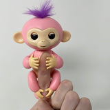 Fingerlings Baby Monkey Pink with Purple Hair